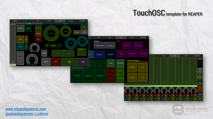 Custom Reaper/ TouchOSC – DAW controller template v. 0.72 (late 2021 ...
